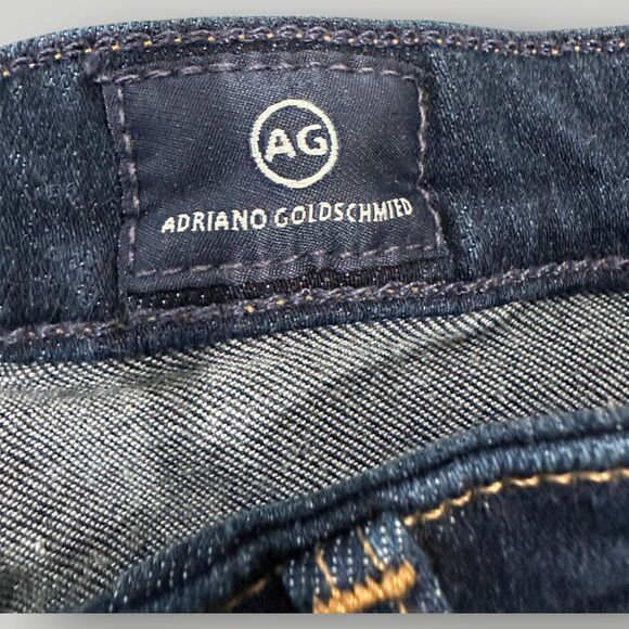 Adriano Goldschmied AG Jeans Women's 29R The Legging Super Skinny DARK BLUE WASH - Picture 2 of 16